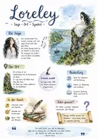 Vorschau - Arbeitsblätter - Lernposter + Arbeitsblätter zum Thema "Loreley" + Lösung & MP3 + Mindmap + Infografik - Deckblatt