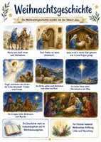 Vorschau - Arbeitsblätter - Lernposter + Arbeitsblatt "Weihnachtsgeschichte" + Onlineübung & MP3 + Mindmap + Infografik - Deckblatt