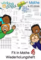 Vorschau - Arbeitsblätter - Schuljahresende | Fit in Mathe Klasse 4 | Wiederholungsheft | Fit für Klasse 5 - Deckblatt
