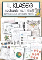 Vorschau - Anderer Materialtyp - 4. Klasse Sachunterrichtsheft (Originalscan & verwendete Dateien) - Deckblatt