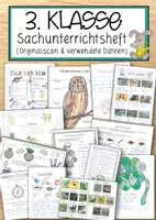 Vorschau - Anderer Materialtyp - 3. Klasse Sachunterrichtsheft (Originalscan & verwendete Dateien) - Deckblatt