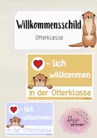 Vorschau - Poster - Willkommensschild Otterklasse - Deckblatt