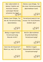 Vorschau - Spiele - Verantwortung Kärtchen / Klasse 6 7 - Deckblatt