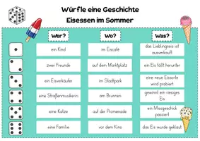 Vorschau - Arbeitsblätter - Würfelgeschichten - 5 sommerliche Schreibabenteuer - Seite 3