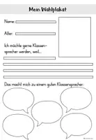 Vorschau - Arbeitsblätter - Wahlplakat Klassensprecher - Seite 2