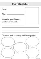 Vorschau - Arbeitsblätter - Wahlplakat Klassensprecher - Seite 3