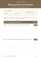 Vorschau - Klassenarbeiten - Bericht Klassenarbeit Klasse 7 - Seite 1