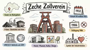 Vorschau - Arbeitsblätter - Lernposter + Arbeitsblätter zum Thema "Zeche Zollverein" + Lösung & MP3 + Mindmap + Infografik - Seite 2