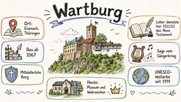 Vorschau - Arbeitsblätter - Lernposter + Arbeitsblätter zum Thema "Wartburg" + Lösung & MP3 + Mindmap + Infografik - Seite 2