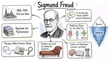 Vorschau - Arbeitsblätter - Lernposter + Arbeitsblätter zum Thema "Sigmund Freud" + Lösung & MP3 + Mindmap + Infografik - Seite 2