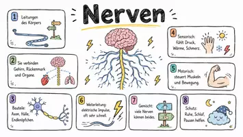 Vorschau - Arbeitsblätter - Lernposter + Arbeitsblätter zum Thema "Nerven" + Lösung & MP3 + Mindmap + Infografik - Seite 2