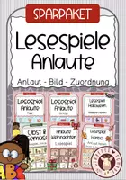 Vorschau - Unterrichtsreihen - Sparpaket - 6 Lesespiele Anlaute - Seite 1