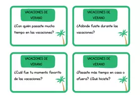 Vorschau - Aufgabenkarten - Tarjetas de Conversación - Hablar de las Vacaciones de Verano - Seite 2