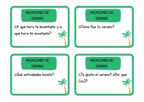 Vorschau - Aufgabenkarten - Tarjetas de Conversación - Hablar de las Vacaciones de Verano - Seite 3