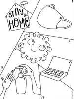 Vorschau - Arbeitsblätter - Kunst Challenge Homeschooling - Ausmalbild + Aufgaben - Seite 1