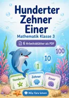Vorschau - Arbeitsblätter - Hunderter Zehner Einer | Mathematik Klasse 3 | 6 Arbeitsblätter als PDF - Deckblatt