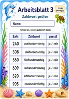 Vorschau - Arbeitsblätter - Zahlen schreiben bis 1000 | Mathematik Klasse 3 | 6 Arbeitsblätter als PDF - Seite 3