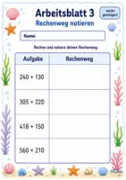 Vorschau - Arbeitsblätter - Plusaufgaben bis 1000 | Mathematik Klasse 3 | 6 Arbeitsblätter als PDF - Seite 3