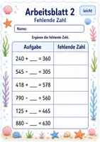 Vorschau - Arbeitsblätter - Kopfrechnen bis 1000 | Mathematik Klasse 3 | 6 Arbeitsblätter als PDF - Seite 2