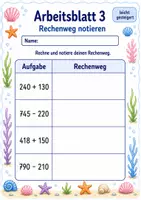 Vorschau - Arbeitsblätter - Kopfrechnen bis 1000 | Mathematik Klasse 3 | 6 Arbeitsblätter als PDF - Seite 3