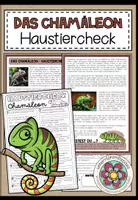 Vorschau - Arbeitsblätter - DAS CHAMÄLEON - Haustiercheck - Deckblatt