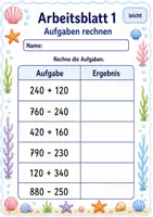 Vorschau - Arbeitsblätter - Rechnen mit Zehnerzahlen bis 1000 | Mathematik Klasse 3 | 6 Arbeitsblätter als PDF - Seite 1