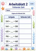 Vorschau - Arbeitsblätter - Rechnen mit Zehnerzahlen bis 1000 | Mathematik Klasse 3 | 6 Arbeitsblätter als PDF - Seite 2