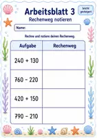Vorschau - Arbeitsblätter - Rechnen mit Zehnerzahlen bis 1000 | Mathematik Klasse 3 | 6 Arbeitsblätter als PDF - Seite 3