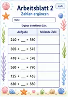 Vorschau - Arbeitsblätter - Addition ohne Übertrag bis 1000 | Mathematik Klasse 3 | 6 Arbeitsblätter als PDF - Seite 2