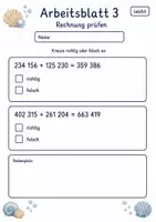 Vorschau - Arbeitsblätter - Schriftliche Addition Klasse 4 | Mathematik Klasse 4 | 6 Arbeitsblätter als PDF - Seite 3
