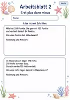 Vorschau - Arbeitsblätter - Mehrschrittige Sachaufgaben | Mathematik Klasse 3 | 6 Arbeitsblätter als PDF - Seite 2