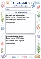 Vorschau - Arbeitsblätter - Mehrschrittige Sachaufgaben | Mathematik Klasse 3 | 6 Arbeitsblätter als PDF - Seite 3