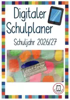 Vorschau - Lehrpläne/Lehrermaterial - Schulplaner / Lehrerkalender / Unterrichtsplaner 2026/27 - Deckblatt