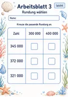 Vorschau - Arbeitsblätter - Überschlagen große Zahlen | Mathematik Klasse 4 | 6 Arbeitsblätter als PDF - Seite 3