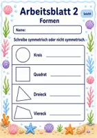 Vorschau - Arbeitsblätter - Symmetrie Klasse 3 | Mathematik Klasse 3 | 6 Arbeitsblätter als PDF - Seite 2