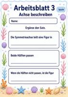 Vorschau - Arbeitsblätter - Symmetrie Klasse 3 | Mathematik Klasse 3 | 6 Arbeitsblätter als PDF - Seite 3