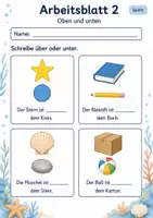 Vorschau - Arbeitsblätter - Lagebeziehungen Klasse 3 | Mathematik Klasse 3 | 6 Arbeitsblätter als PDF - Seite 2