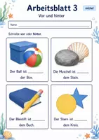 Vorschau - Arbeitsblätter - Lagebeziehungen Klasse 3 | Mathematik Klasse 3 | 6 Arbeitsblätter als PDF - Seite 3