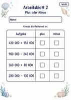 Vorschau - Arbeitsblätter - Plus und Minus bis 1 Million | Mathematik Klasse 4 | 6 Arbeitsblätter als PDF - Seite 2