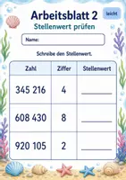 Vorschau - Arbeitsblätter - Lernzielkontrolle Zahlenraum Million | Mathematik Klasse 4 | 6 Arbeitsblätter als PDF - Seite 2