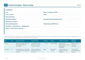 Vorschau - Lehrpläne/Lehrermaterial - Stundenverlaufsplan Vorlage editierbar - Seite 3