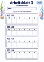 Vorschau - Arbeitsblätter - Zahlzerlegung bis 1 Million | Mathematik Klasse 4 | 6 Arbeitsblätter als PDF - Seite 3