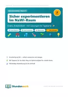 Vorschau - Arbeitsblätter - Laborregeln NaWi sicher experimentieren - Deckblatt
