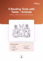 Vorschau - Arbeitsblätter - Animals – 5 englische Lesetexte mit Aufgaben & Lösungen | Klasse 3–4 - Deckblatt