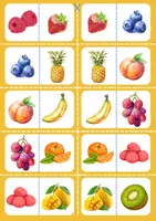 Aperçu - Jeux - Domino - Des fruits - Page de couverture