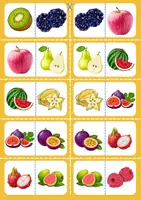 Aperçu - Jeux - Domino - Des fruits - Page 1