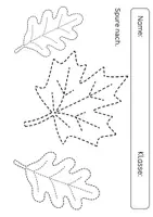 Vorschau - Arbeitsblätter - Graphomotorik / Schwungübung / Herbst / 1.Klasse / Kita - Seite 2
