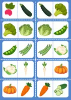 Aperçu - Jeux - Domino - Des légumes - Page de couverture