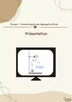 Vorschau - Präsentationen/Tafelbilder - "Übung Aggregatzustände" - Präsentation zur Unterrichtsstunde - Deckblatt