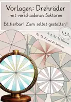 Vorschau - Spiele - Drehrad individuell gestalten: editierbare Vorlagen für den Unterricht - Deckblatt